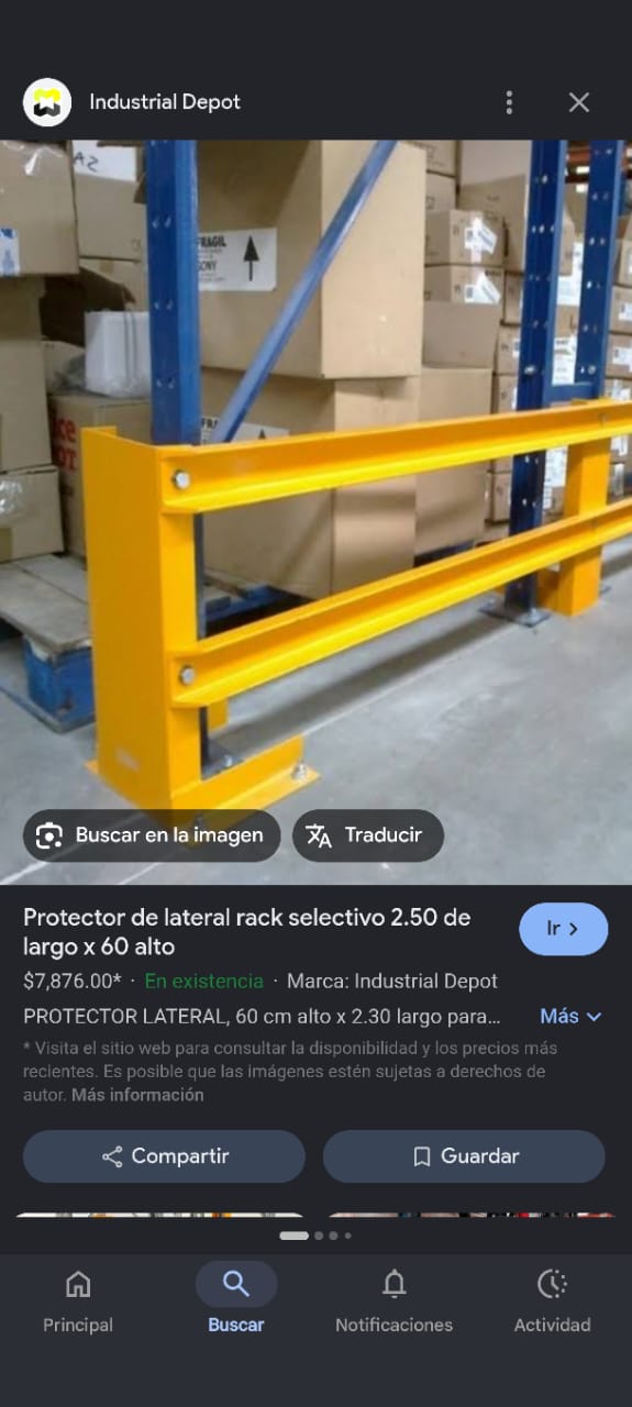 Barandal industrial de referencia